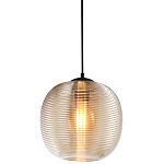 Подвесной светильник со стеклянным рельефным плафоном хром Perforated Glass 25 варинант исполнения - 1 | Loft Concept в Тюмени