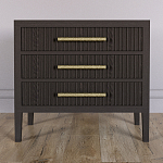 Тумба Primo  с тремя ящиками шпон темный орех варинант исполнения - 2 | Loft Concept в Тюмени