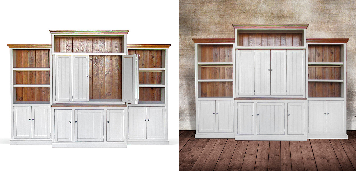 Шкаф-стеллаж Venanzo Provence HARMONIE Weathered White Шкаф-стеллаж Venanzo Provence HARMONIE Weathered White - Loft-Concept в Тюмени