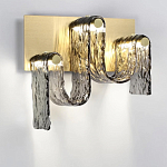 Бра волнистой формы из фактурного стекла Big Wave варинант исполнения - 2 | Loft Concept в Тюмени