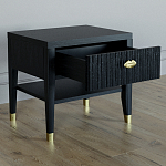 Прикроватная тумбочка с ящиком Elsa Dreams Black варинант исполнения - 2 | Loft Concept в Тюмени