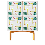 Тумба  с рисунком Short Pina Colada Orange варинант исполнения - 1 | Loft Concept в Тюмени