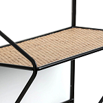 Настенная вешалка с полкой из ротанга Bourn Shelf-hanger варинант исполнения - 4 | Loft Concept в Тюмени