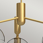 Люстра с 3-мя прозрачными полусферическими плафонами из стекла Alora Mood варинант исполнения - 3 | Loft Concept в Тюмени