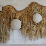 Большая дизайнерская Инсталляция из соломы RAFFIA Installation  варинант исполнения - 5 | Loft Concept в Тюмени