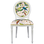 Стул светло-серый из натурального бука с изображением птицы в саду Blooming Birds варинант исполнения - 1 | Loft Concept в Тюмени