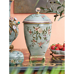 Ваза с крышкой и цветочным узором Genuine Chinese Classics варинант исполнения - 2 | Loft Concept в Тюмени
