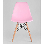 Пластиковый стул на ножках из массива бука Eames Pink варинант исполнения - 4 | Loft Concept в Тюмени