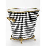 Фарфоровое кашпо Black and white square варинант исполнения - 2 | Loft Concept в Тюмени