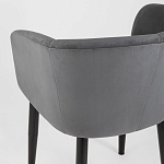 Мягкое кресло на металлических ножках Shaggy Dark Grey варинант исполнения - 6 | Loft Concept в Тюмени