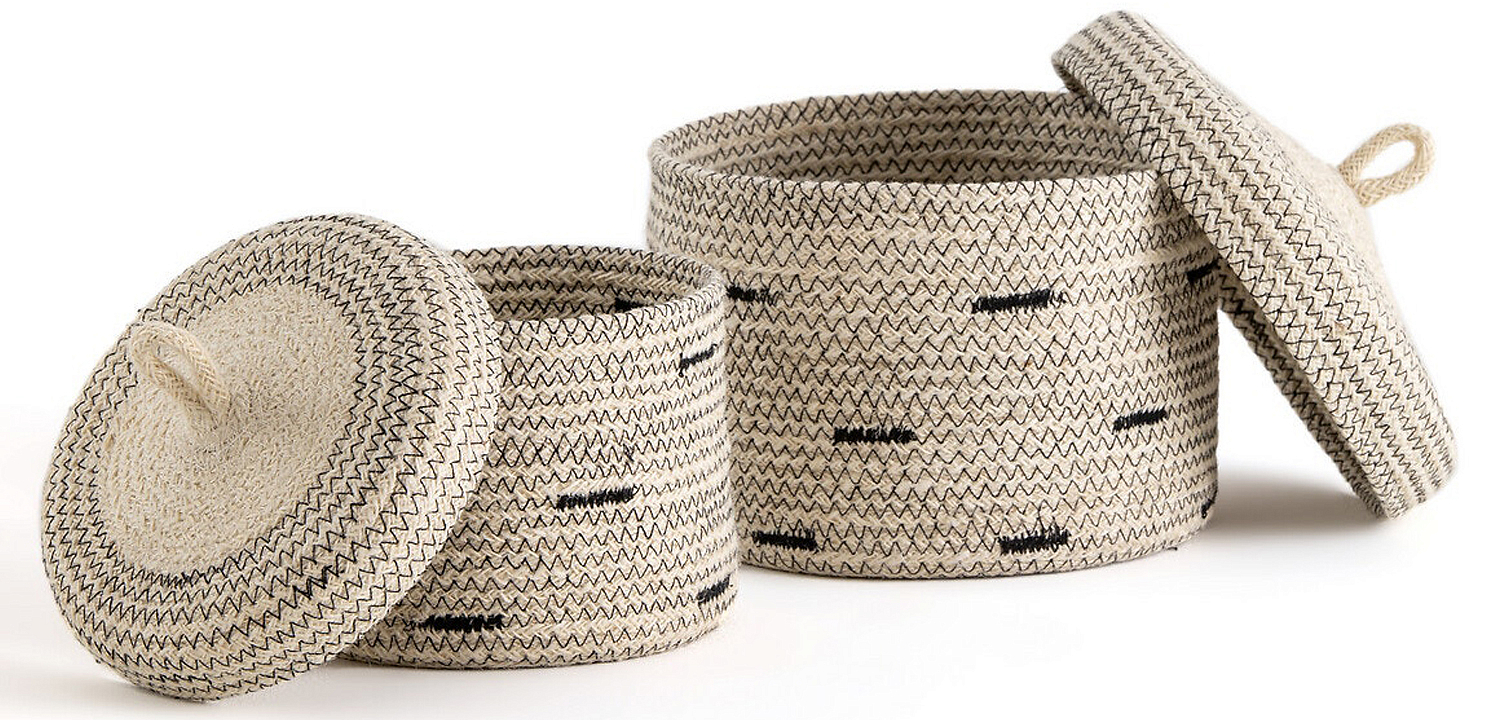 Комплект корзин из джута Wicker Baskets Комплект корзин из джута Wicker Baskets - Loft-Concept в Тюмени