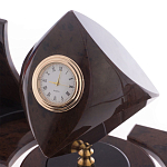 Настольный письменный набор из природного камня обсидиана коричневого Team leader варинант исполнения - 3 | Loft Concept в Тюмени