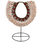 Этническое ожерелье из ракушек и бус Aboriginal Ethnic Necklace Beige Red варинант исполнения - 1 | Loft Concept в Тюмени