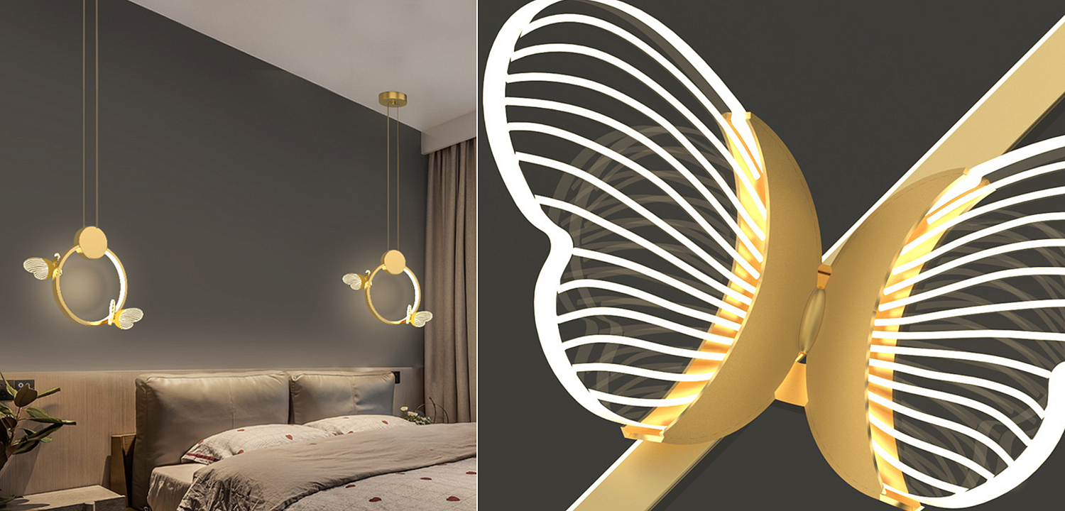 Светильник Butterfly Gold Circle Светильник Butterfly Gold Circle - Loft-Concept в Тюмени