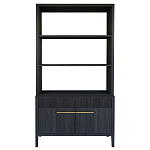 Стеллаж Primo с ящиками Черный дуб  варинант исполнения - 8 | Loft Concept в Тюмени