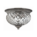 Потолочный светильник с чашеобразным плафоном из толстого волнообразного стекла и широким узорчатым основанием Hinkley варинант исполнения - 5 | Loft Concept в Тюмени