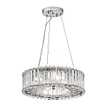 Люстра подвесная круглая с множеством вертикальных прямоугольных кристаллов Kichler варинант исполнения - 2 | Loft Concept в Тюмени
