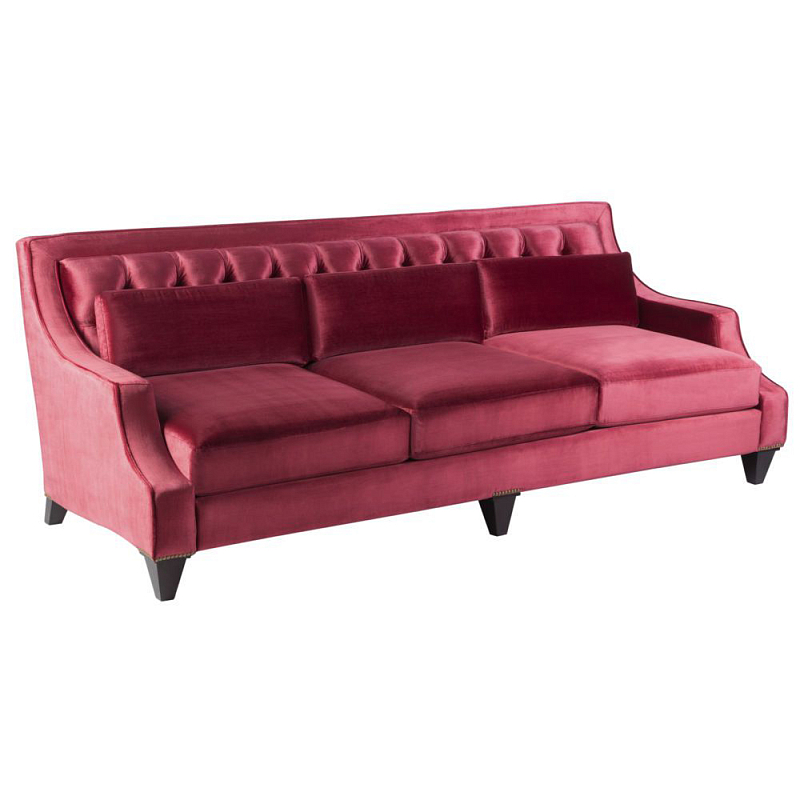 Диван Tufted pearl Розовый (Rose) Коричневый Диван Tufted pearl Розовый (Rose) Коричневый в Тюмени | Loft Concept