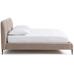 Кровать с обивкой велюр Hazel Velour Beige Bed варинант исполнения - 3 | Loft Concept в Тюмени