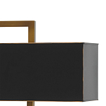 Настольная лампа прямоугольная с черным абажуром Strictness of Forms варинант исполнения - 1 | Loft Concept в Тюмени