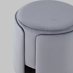 Пуф Alice Poof Grey Серый велюр варинант исполнения - 4 | Loft Concept в Тюмени
