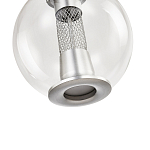 Подвесной светильник с плафоном в форме шара Inner Gleam Orb silver варинант исполнения - 6 | Loft Concept в Тюмени