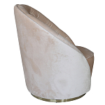 Кресло вращающееся велюровое кремовое Rotation варинант исполнения - 1 | Loft Concept в Тюмени