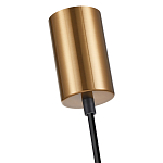 Подвесной светильник со стеклянным плафоном в форме бокала янтарного цвета Prestige варинант исполнения - 5 | Loft Concept в Тюмени