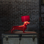 Настольная лампа COLLECTION OF DOGS с абажуром Такса варинант исполнения - 3 | Loft Concept в Тюмени