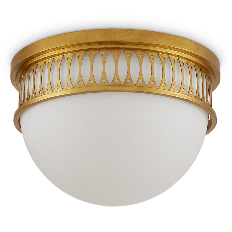 Потолочный светильник с фактурным золотым каркасом Exceptional Classic Design Золотой Молочный Потолочный светильник с фактурным золотым каркасом Exceptional Classic Design Золотой Молочный в Тюмени | Loft Concept