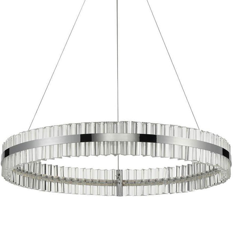 Люстра Belted Ring Хром Прозрачный Люстра Belted Ring Хром Прозрачный в Тюмени | Loft Concept
