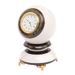 Часы настольные в виде шара из натурального камня Ball Stone Clock варинант исполнения - 10 | Loft Concept в Тюмени