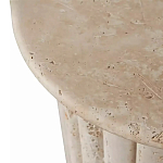 Дизайнерский журнальный стол круглый с фактурным основанием Kibul варинант исполнения - 2 | Loft Concept в Тюмени