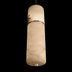 Подвесной светильник с цилиндрическим плафоном из белого алебастра Cryptocrystalline Stone варинант исполнения - 8 | Loft Concept в Тюмени