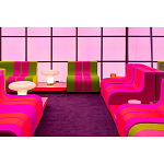 Дизайнерское кресло зеленое Poltronova Sofo Verosa Green Pink Armchair варинант исполнения - 12 | Loft Concept в Тюмени