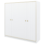 Шкаф белый четырёхдверный для одежды Antique Order варинант исполнения - 1 | Loft Concept в Тюмени