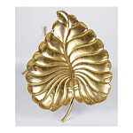 Столик приставной с столешницей Тропический лист Tropical Forest gold варинант исполнения - 4 | Loft Concept в Тюмени