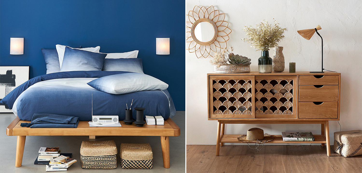 Комплект плетеных корзин Wicker Baskets Комплект плетеных корзин Wicker Baskets - Loft-Concept в Тюмени