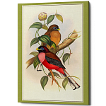 Постер на холсте с изображением птиц Blooming Birds Poster варинант исполнения - 8 | Loft Concept в Тюмени