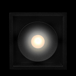 Встраиваемый спот светодиодный черного цвета квадратной формы из металла Pure Square варинант исполнения - 2 | Loft Concept в Тюмени