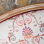 Трехместный диван из массива бука бежевый с растительным орнаментом Raffael Renaissance Beige Sofa варинант исполнения - 5 | Loft Concept в Тюмени