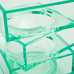 Стол журнальный в форме кубов Acrylic Furniture Lumina Mint Breeze варинант исполнения - 4 | Loft Concept в Тюмени