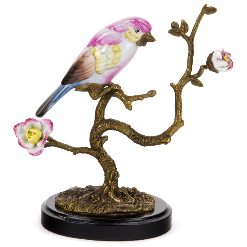 Статуэтка Pink Bird Белый Бронза Розовый (Rose) Статуэтка Pink Bird Белый Бронза Розовый (Rose) в Тюмени | Loft Concept