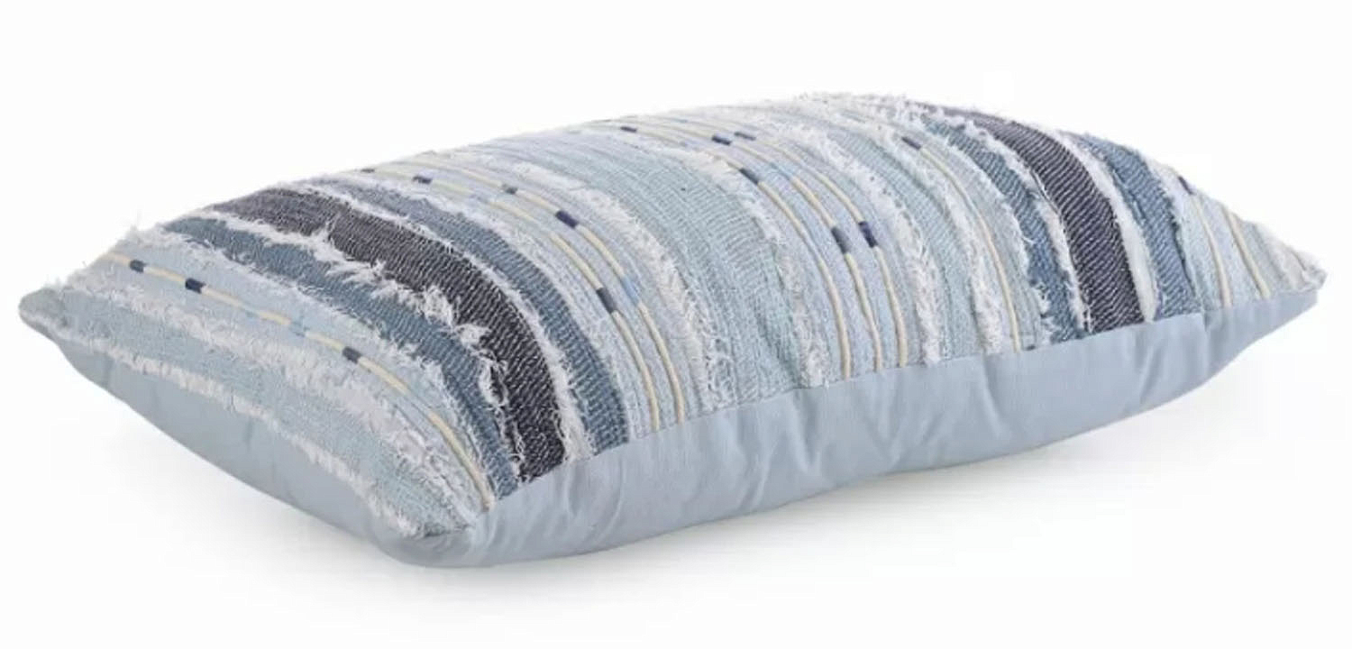 Подушка Blue Ikat stripes Подушка Blue Ikat stripes - Loft-Concept в Тюмени