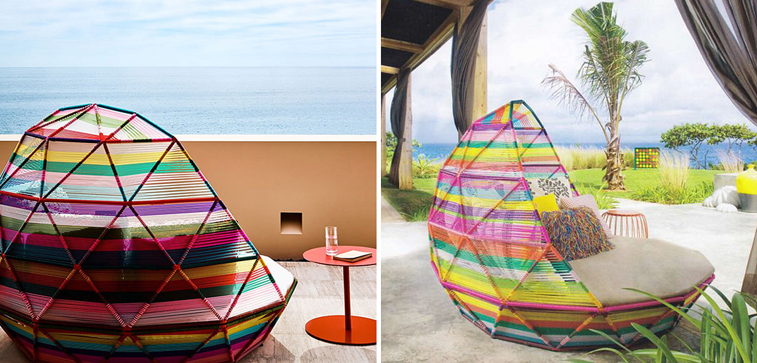 Кровать для улицы Moroso Day Bed Tropicalia Кровать для улицы Moroso Day Bed Tropicalia - Loft-Concept в Тюмени
