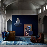 Люстра каплевидной формы украшенная круглыми бусинами Gradient Chandelier Blue White варинант исполнения - 1 | Loft Concept в Тюмени