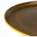 Столик журнальный металлический в форме перевернутого бокала Golden Glass варинант исполнения - 1 | Loft Concept в Тюмени