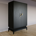 Платяной шкаф Elsa Dreams Black с 2-мя фасадами варинант исполнения - 2 | Loft Concept в Тюмени