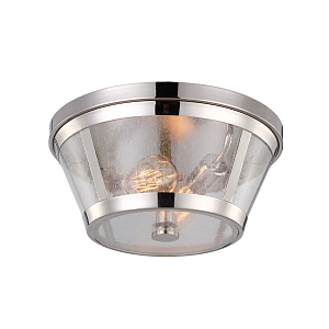 Потолочный светильник с плафоном из прозрачного пузырькового стекла Feiss