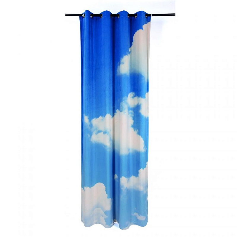 Штора Seletti Cloud Left Голубой Белый Штора Seletti Cloud Left Голубой Белый в Тюмени | Loft Concept